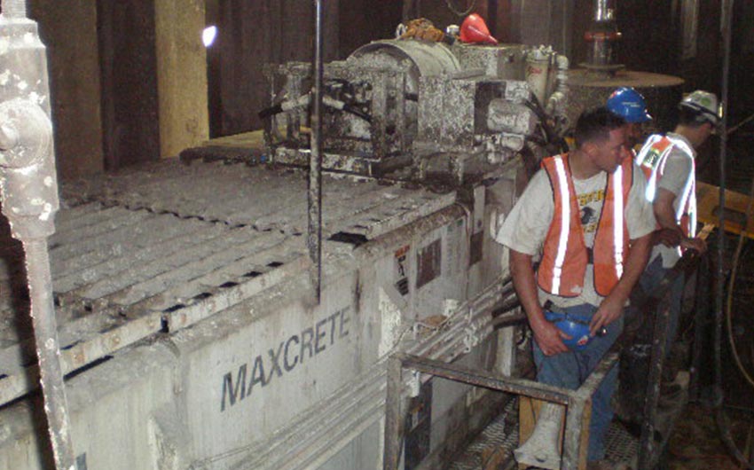 Barge mounted concrete production