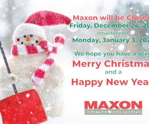 Maxon Will be Closed for the Holidays!